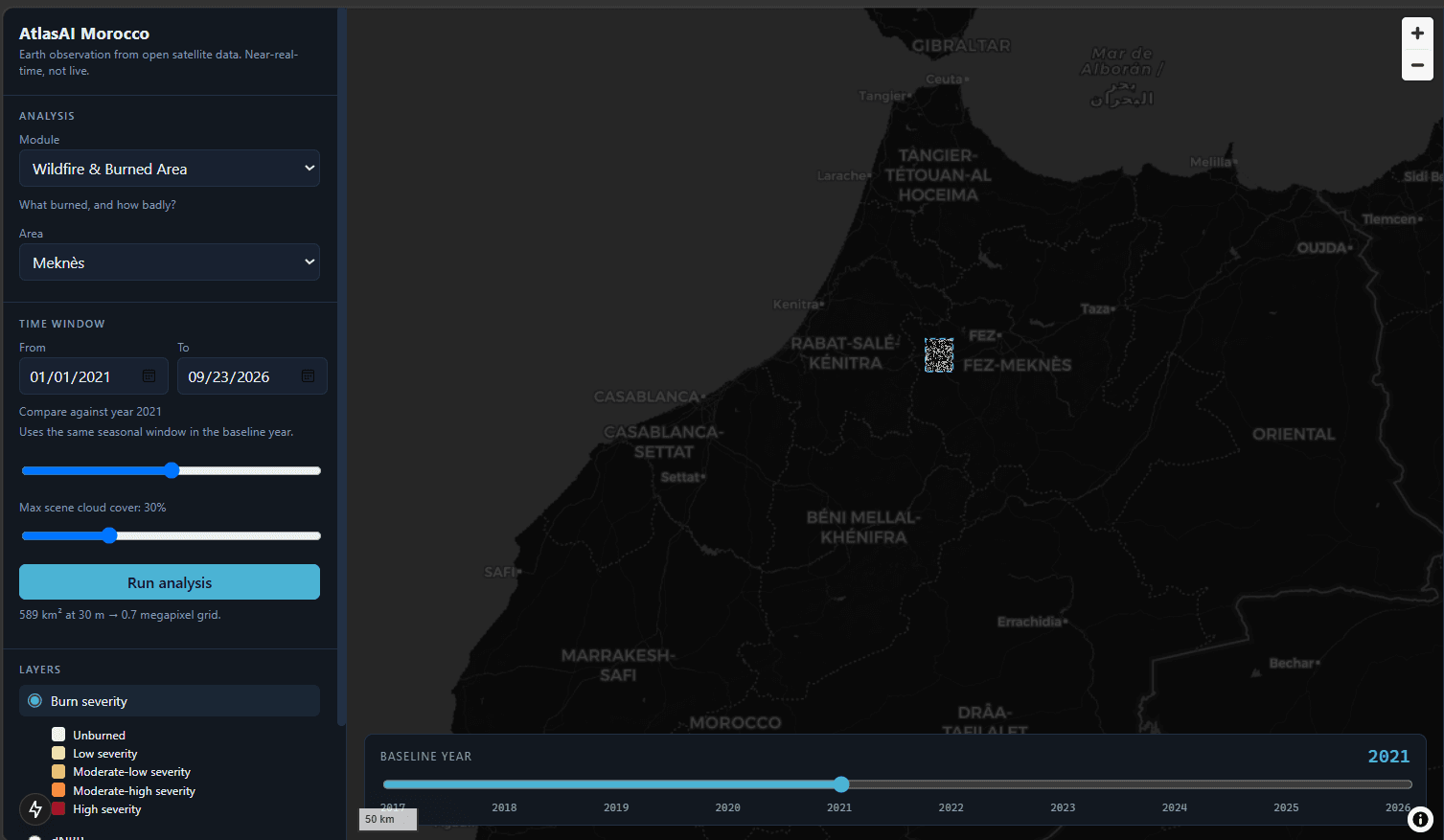 AtlasAI Morocco — AI Earth Observation Platform cover